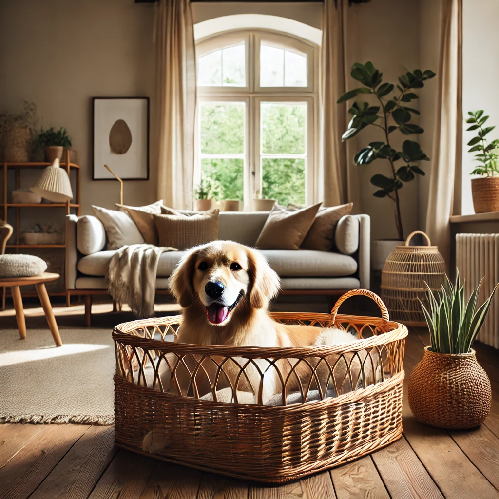 10 Gründe, sich für einen Weidenkorb für Ihren Hund zu entscheiden 1 panier-osier